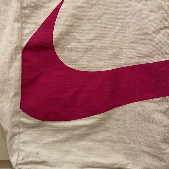 Large Pink Swoosh Nike Canvas Tote Bag - Picture 2 of 6